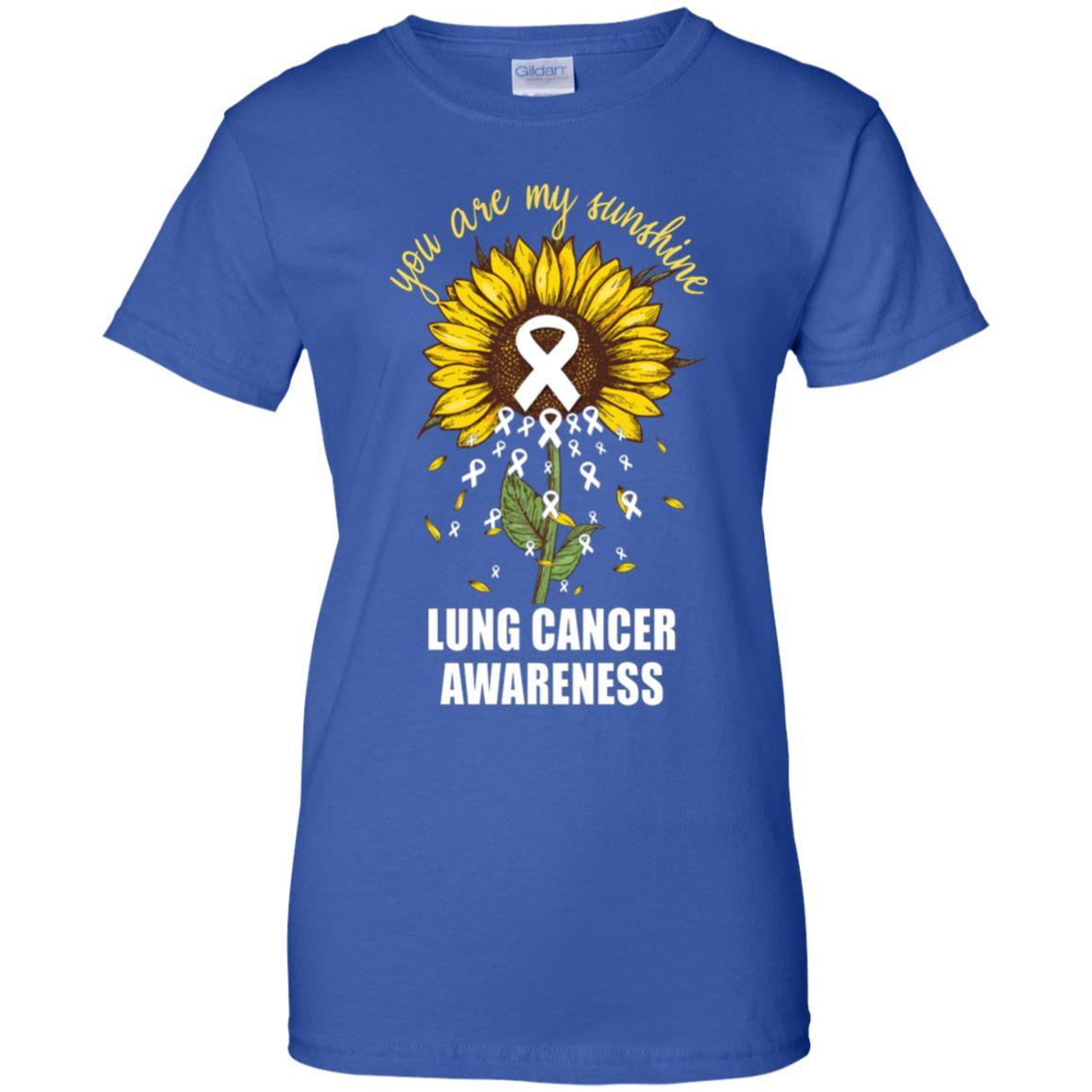 You Are My Sunshine Lung Cancer Awareness-T-Shirt & Hoodie-Women's T-Shirt-Royal