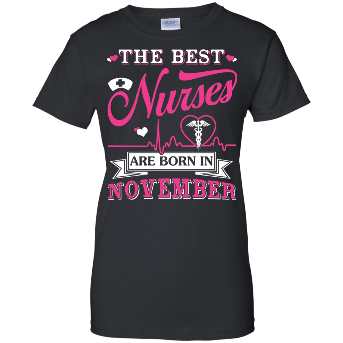 The Best Nurses Are Born In November-T-Shirt & Hoodie-Women's T-Shirt-Black