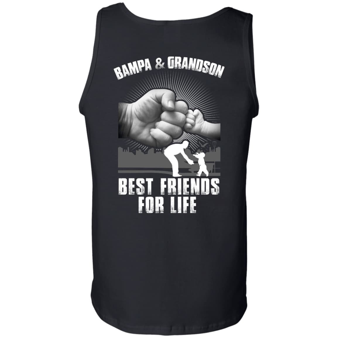 Bampa And Grandson Best Friends For Life-T-Shirt & Hoodie-Unisex Tank-Black