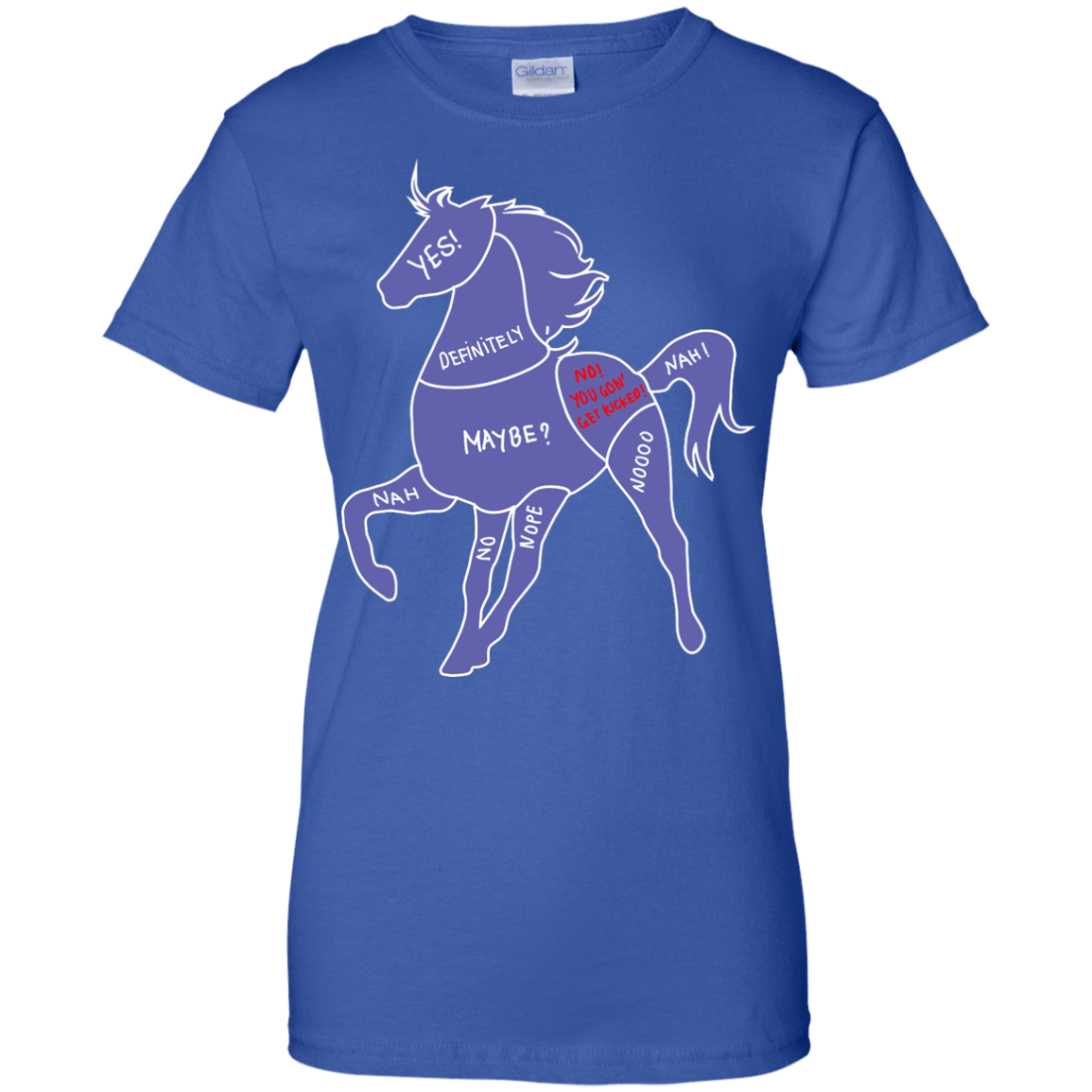 Proper way to pet a Horse lover-T-Shirt & Hoodie-Women's T-Shirt-Royal