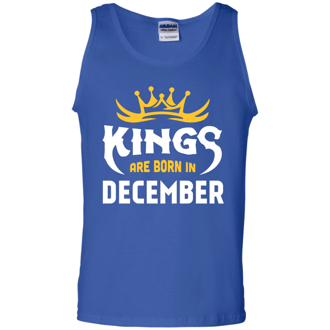 Kings Are Born In December-T-Shirt & Hoodie-Unisex Tank-Royal