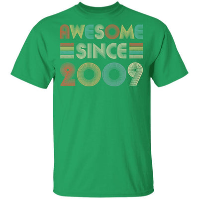 Awesome Since 2009 12th Birthday Gifts Youth-Youth Shirt-Youth T-Shirt-Irish Green