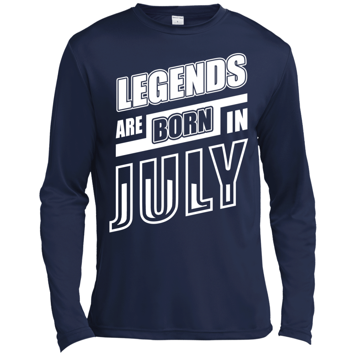 Legends are born in JULY-T-Shirt & Hoodie-Long Sleeve T-Shirt-Navy
