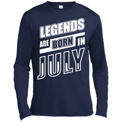 Legends are born in JULY-T-Shirt & Hoodie-Long Sleeve T-Shirt-Navy