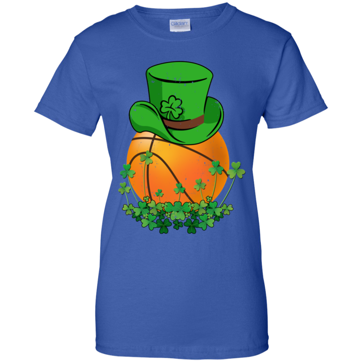 Shamrock Basketball Leprechaun St Patricks Day-T-Shirt & Hoodie-Women's T-Shirt-Royal