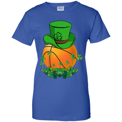 Shamrock Basketball Leprechaun St Patricks Day-T-Shirt & Hoodie-Women's T-Shirt-Royal