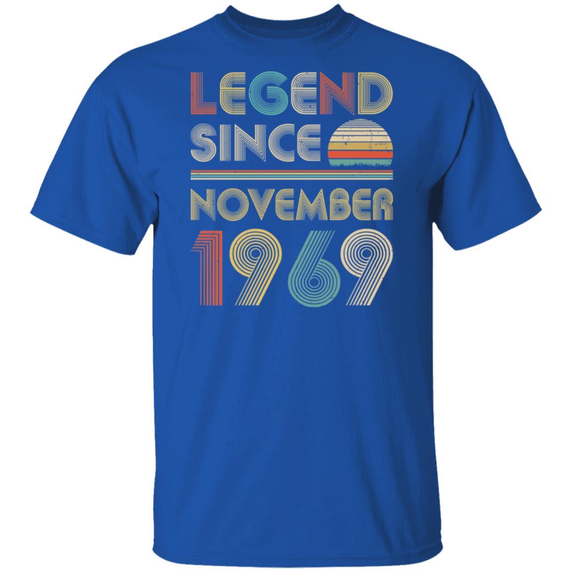 Legend Since November 1969 Vintage 52th Birthday Gifts-T-Shirt & Hoodie-Classic T-Shirt-Royal