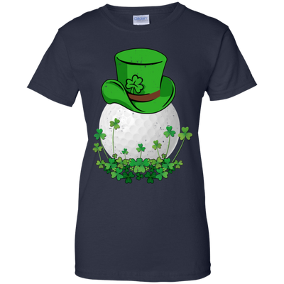 Shamrock Golf Leprechaun St Patricks Day-T-Shirt & Hoodie-Women's T-Shirt-Navy