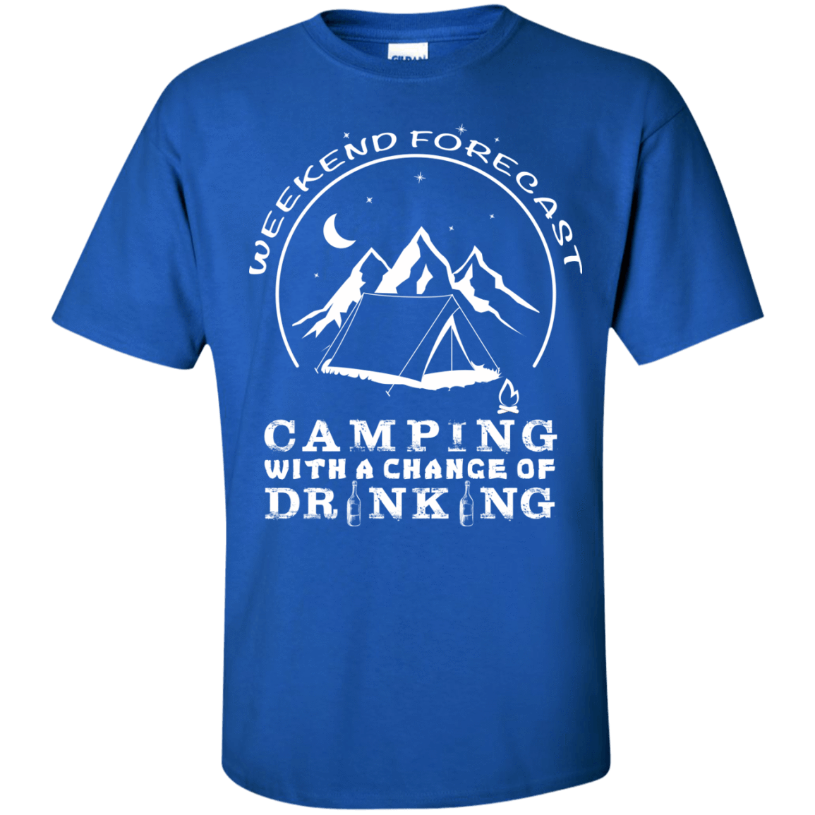 Weekend Forecast Camping-T-Shirt & Hoodie-Classic T-Shirt-Royal