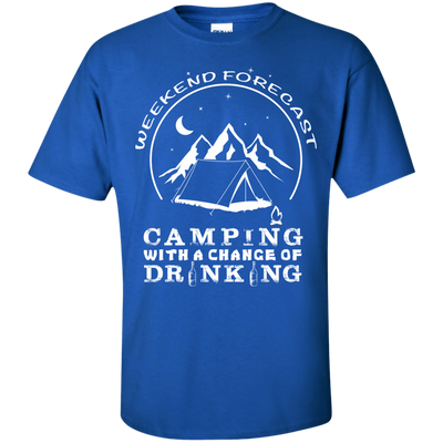 Weekend Forecast Camping-T-Shirt & Hoodie-Classic T-Shirt-Royal