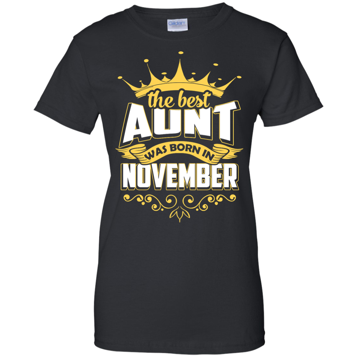 The Best Aunt Was Born In November-T-Shirt & Hoodie-Women's T-Shirt-Black