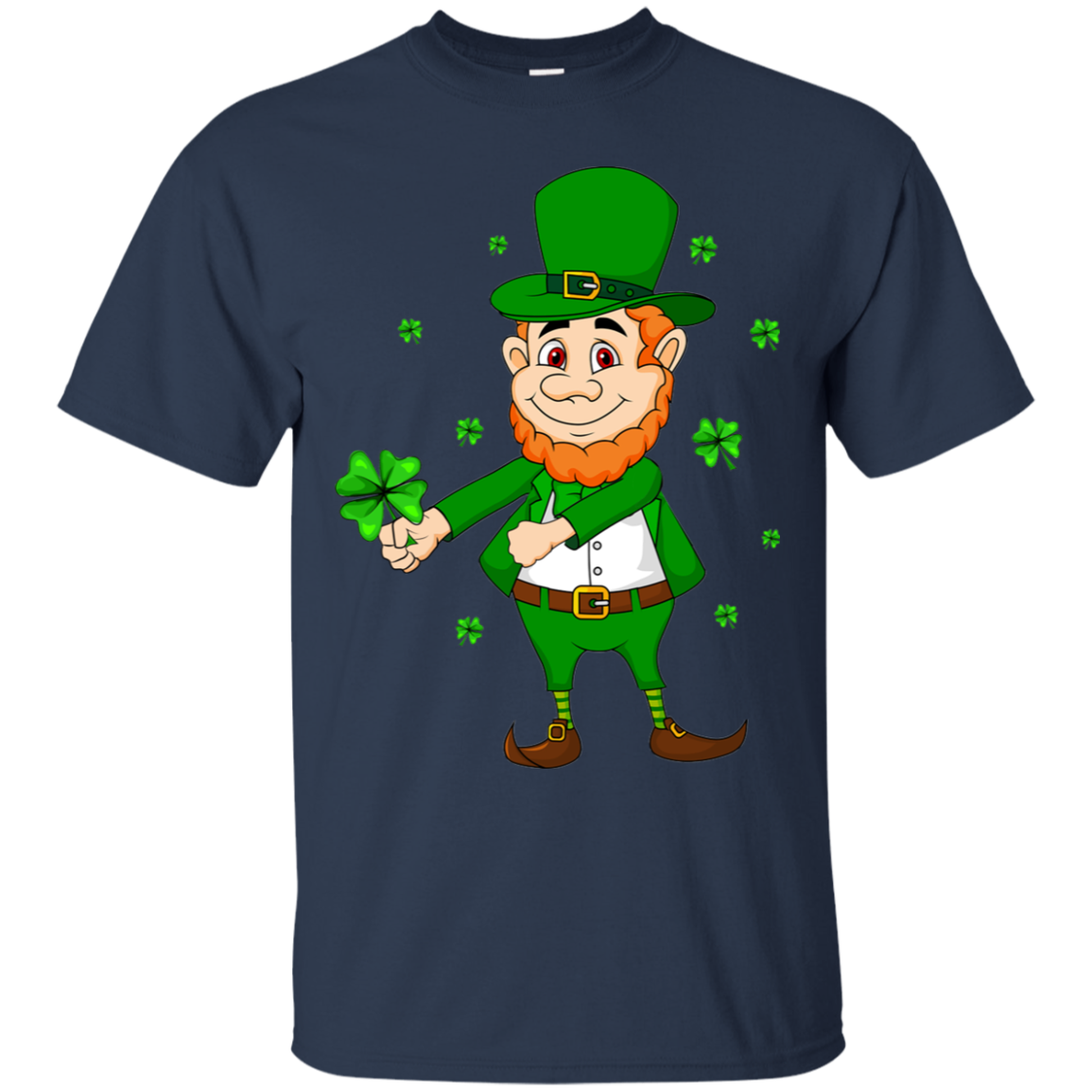 Floss Dance Leprechaun St Patricks Day Flossing-T-Shirt & Hoodie-Classic T-Shirt-Navy