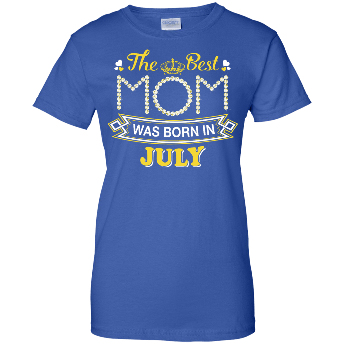 The Best Mom Was Born In July-T-Shirt & Hoodie-Women's T-Shirt-Royal