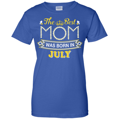 The Best Mom Was Born In July-T-Shirt & Hoodie-Women's T-Shirt-Royal