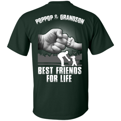 Poppop And Grandson Best Friends For Life-T-Shirt & Hoodie-Classic T-Shirt-Forest Green