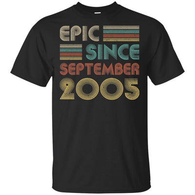 Epic Since September 2005 16th Birthday Gift 16 Yrs Old-T-Shirt & Hoodie-Classic T-Shirt-Black