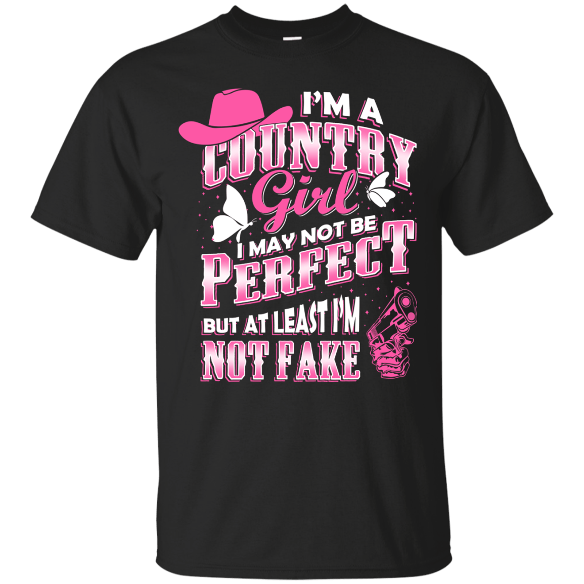 I May Not Be Perfect But At Least I'm Not Fake-T-Shirt & Hoodie-Classic T-Shirt-Black
