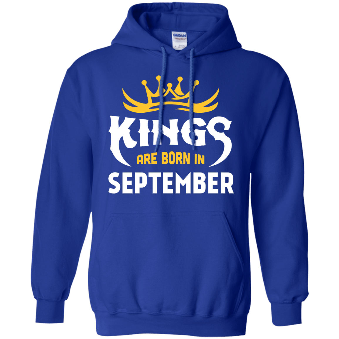 Kings Are Born In September-T-Shirt & Hoodie-Pullover Hoodie-Royal