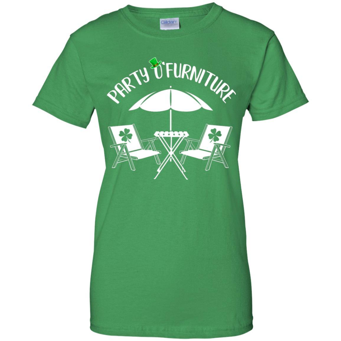 Funny St Patrick's Day Patty O'Furniture-T-Shirt & Hoodie-Women's T-Shirt-Irish Green