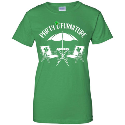 Funny St Patrick's Day Patty O'Furniture-T-Shirt & Hoodie-Women's T-Shirt-Irish Green