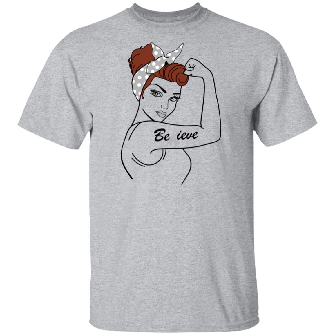 Support Parkinson's Disease Brain Cancer Awareness American Flag-T-Shirt & Hoodie-Classic T-Shirt-Sport Grey