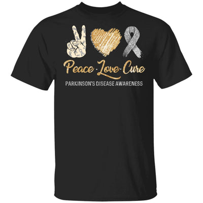 Peace Love Cure Pancreatic Cancer Awareness-T-Shirt & Hoodie-Classic T-Shirt-Black