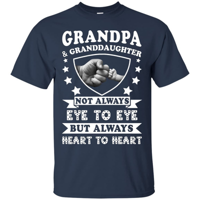 Grandpa And Granddaughter Not Always Eye To Eye-T-Shirt & Hoodie-Classic T-Shirt-Navy
