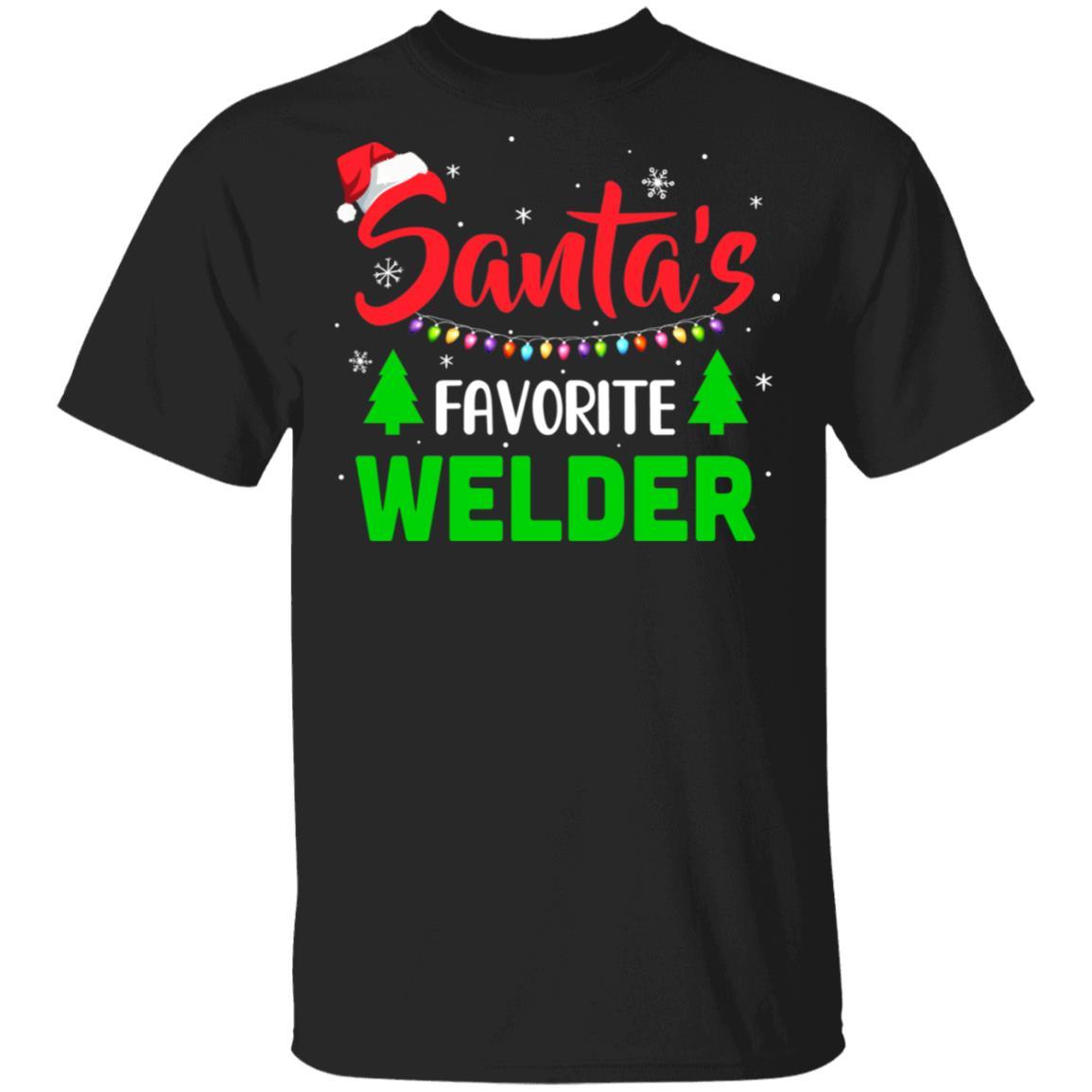 Santa's Favorite Welder Funny Christmas Xmas Gifts