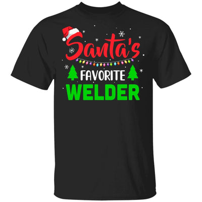 Santa's Favorite Welder Funny Christmas Xmas Gifts-T-Shirt & Sweatshirt-Classic T-Shirt-Black