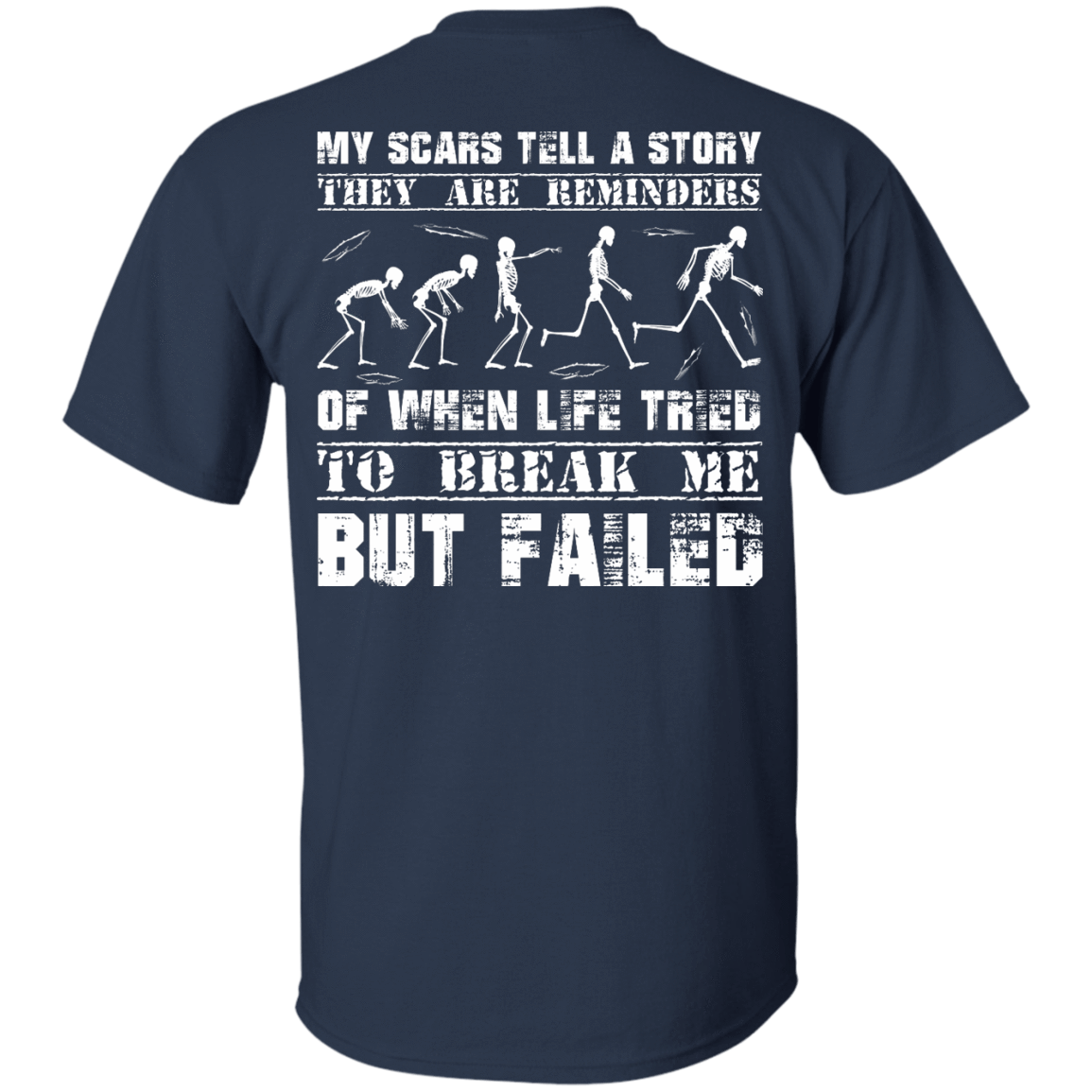 My Scars Tell A Story-T-Shirt & Hoodie-Classic T-Shirt-Navy