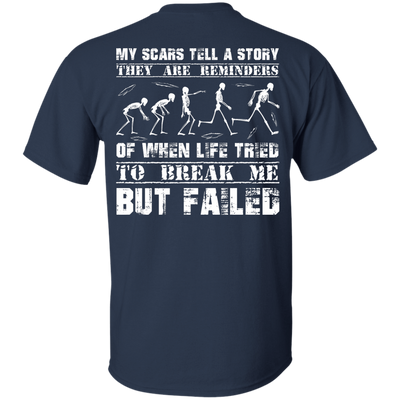 My Scars Tell A Story-T-Shirt & Hoodie-Classic T-Shirt-Navy