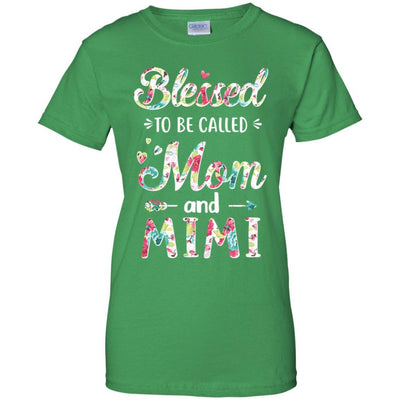 Mothers Day Gifts Blessed To Be Called Mom And Mimi-T-Shirt & Hoodie-Women's T-Shirt-Irish Green