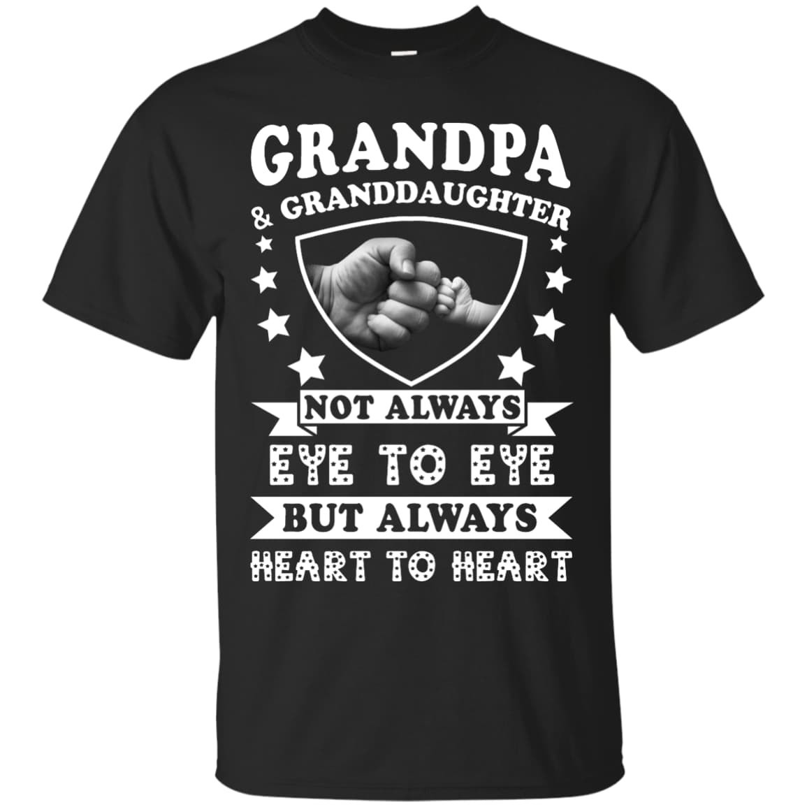 Grandpa And Granddaughter Not Always Eye To Eye-T-Shirt & Hoodie-Classic T-Shirt-Black