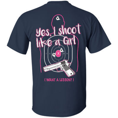 I Shoot Like A Girl-T-Shirt & Hoodie-Classic T-Shirt-Navy