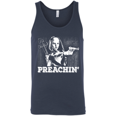 Preachin'-T-Shirt & Hoodie-Unisex Tank-Navy
