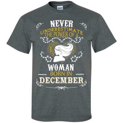 A Woman Born In DECEMBER-T-Shirt & Hoodie-Classic T-Shirt-Dark Heather