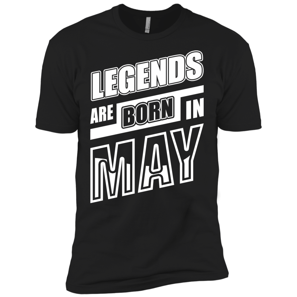 Legends are born in MAY-T-Shirt & Hoodie-Premium T-Shirt-Black