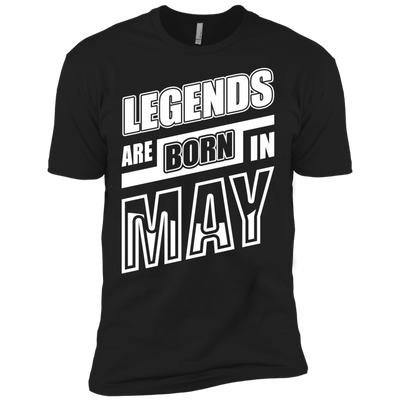 Legends are born in MAY-T-Shirt & Hoodie-Premium T-Shirt-Black