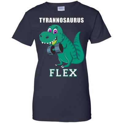 Dinosaur Lifting-T-Shirt & Hoodie-Women's T-Shirt-Navy