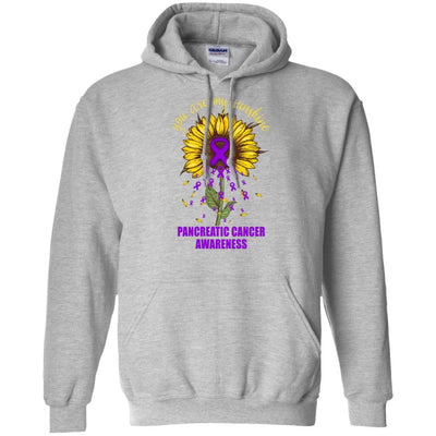You Are My Sunshine Pancreatic Cancer Awareness-T-Shirt & Hoodie-Pullover Hoodie-Sport Grey