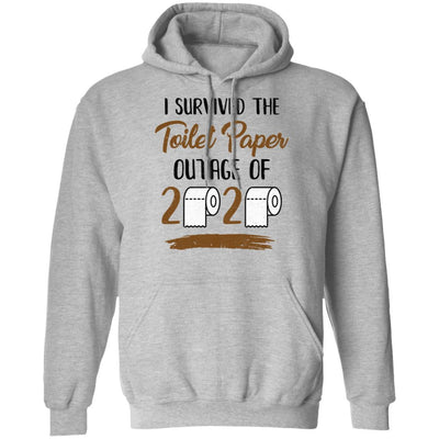 I Survived The Toilet Paper Outage-T-Shirt & Tank Top-Pullover Hoodie-Sport Grey