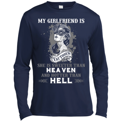 My Girlfriend Is Tattooted-T-Shirt & Hoodie-Long Sleeve T-Shirt-Navy