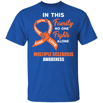 In This School No One Fights Multiple Sclerosis Alone-T-Shirt & Hoodie-Classic T-Shirt-Royal