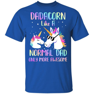 Dadacorn Like A Normal Dad Only More Awesome Unicorn Dad-T-Shirt & Hoodie-Classic T-Shirt-Royal