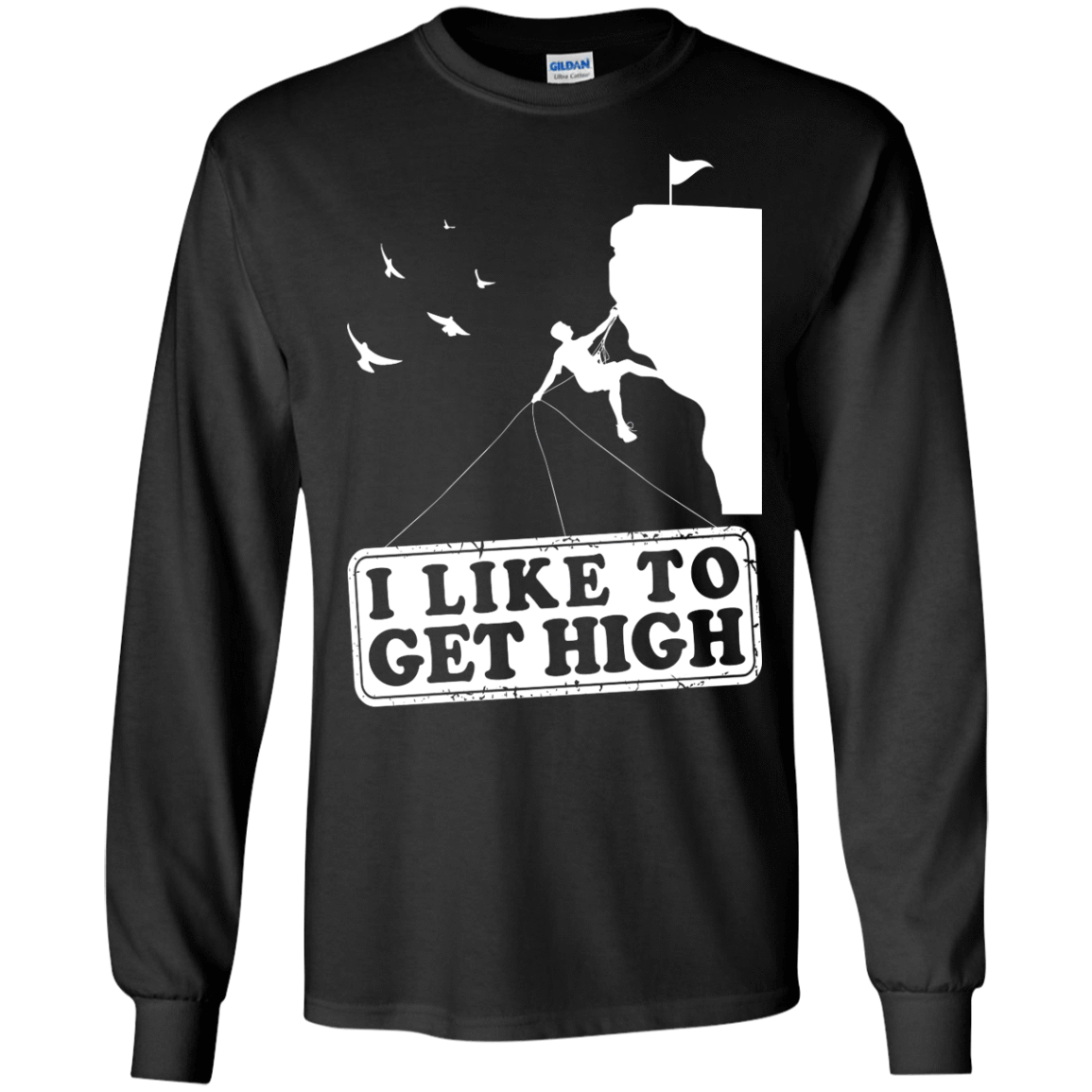 I Like To Get High-T-Shirt & Hoodie-Long Sleeve T-Shirt-Black