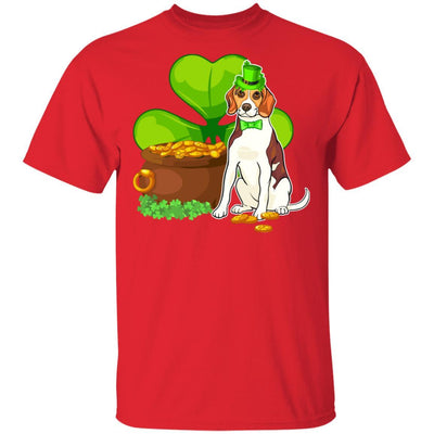 Beagle St Patrick's Day Irish Dog Lover Funny Gifts-T-Shirt & Hoodie-Classic T-Shirt-Red