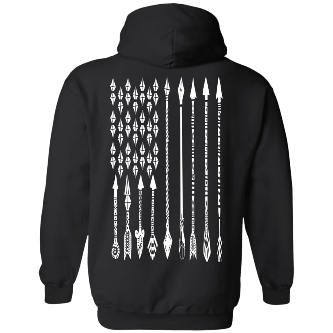 Archery Arrow Flag-T-Shirt & Hoodie-Pullover Hoodie-Black