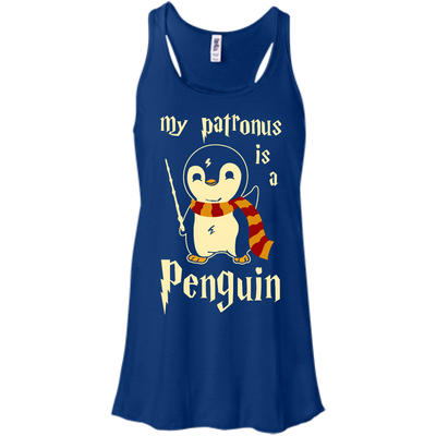 My Patronus Is A Penguin-T-Shirt & Hoodie-Women's Flowy Racerback Tank-True Royal