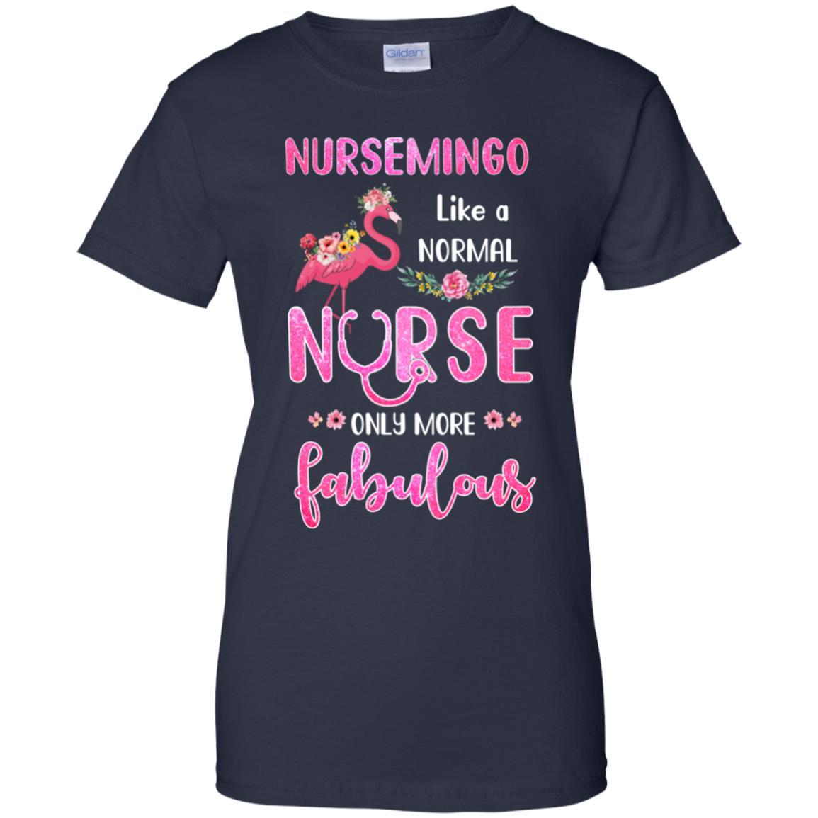 Nursemingo Like A Normal Nurse Only More Fabulous Mom-T-Shirt & Hoodie-Women's T-Shirt-Navy