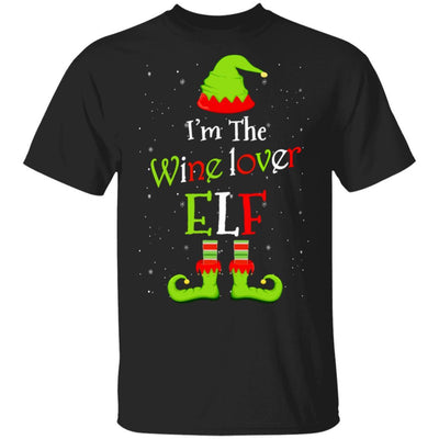 I'm The Wine Lover Elf Family Matching Funny Christmas Group Gift-T-Shirt & Sweatshirt-Classic T-Shirt-Black